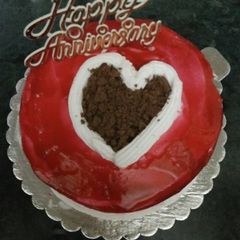 Red velvet gel cake A picture of Red velvet gel cake.