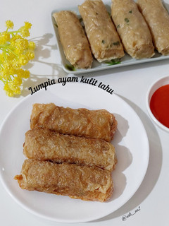 Foto resep Lumpia ayam kulit tahu