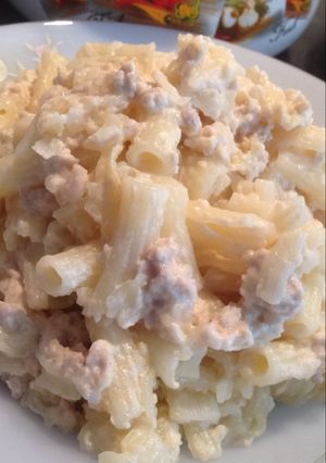 Hình của món Macaroni cream trong chớp mắt 😉.