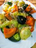 Verduras al vapor sin vaporera