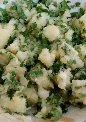 صورة لوصفة سلطة بطاطس 😋