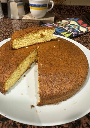 Una foto de Bizcocho de almendra sin harina ni azúcar