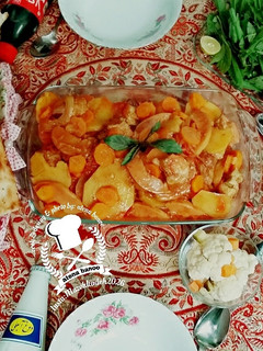 عکسی از دستور تاس کباب آتنا