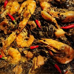 A picture of Special Laing with Shrimp and Pork Belly.