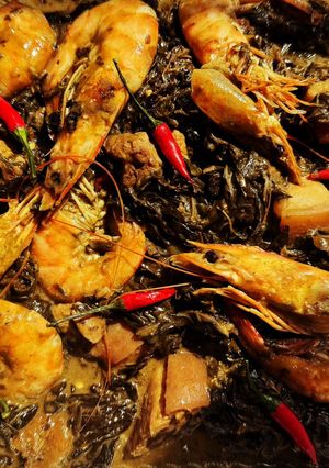 A picture of Special Laing with Shrimp and Pork Belly.