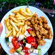 Gyros tál 🍅🥒🥔🌯🧀