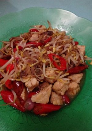 Foto resep Cah Tauge Ikan Peda