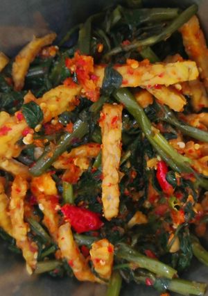 Foto resep Kangkung Tempe Sambal
