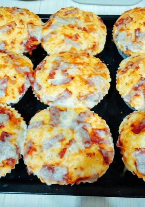 Foto resep Roti cup tabur smoked beef(bread maker)