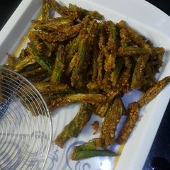 A picture of Kurkuri Bhindi 😍.