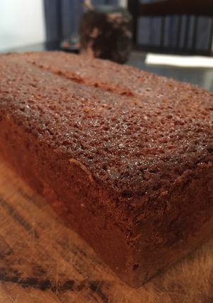 Una foto de Budín de banana y naranja