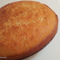 Basbousa (semovita cake) A picture of Basbousa (semovita cake).