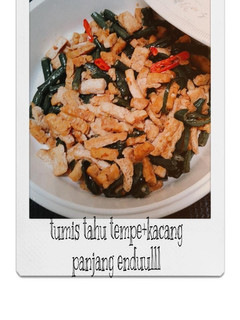 Foto resep Tumis tahu, tempe + kacang panjang enduulll