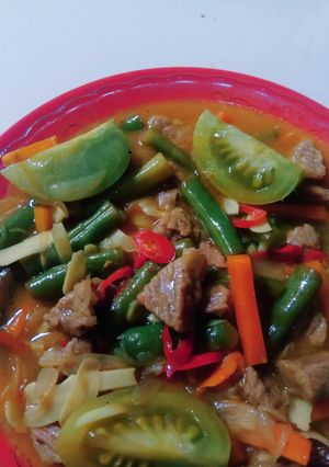 Foto resep Daging sapi masak asam