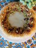 Cheesecake al pistacchio con pasta kataify