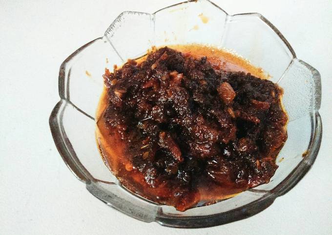 Sambal terasi goreng pedas manis