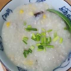 皮蛋粟米肉碎粥（電飯煲製作）-レシピのメイン写真