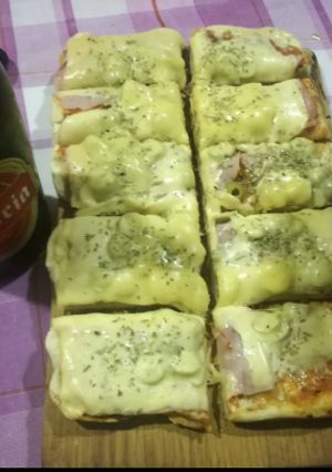 Una foto de Pizza casera