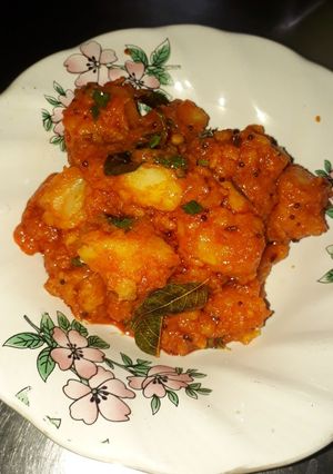 A picture of Masala jeera aloo.