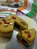 ট্রাই কালার ফ্রুট কেক (tri colour fruit cake recipe in Bengali)