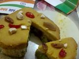 ট্রাই কালার ফ্রুট কেক (tri colour fruit cake recipe in Bengali)