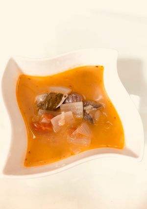 番茄洋蔥蛤蜊湯 的食譜成品照片