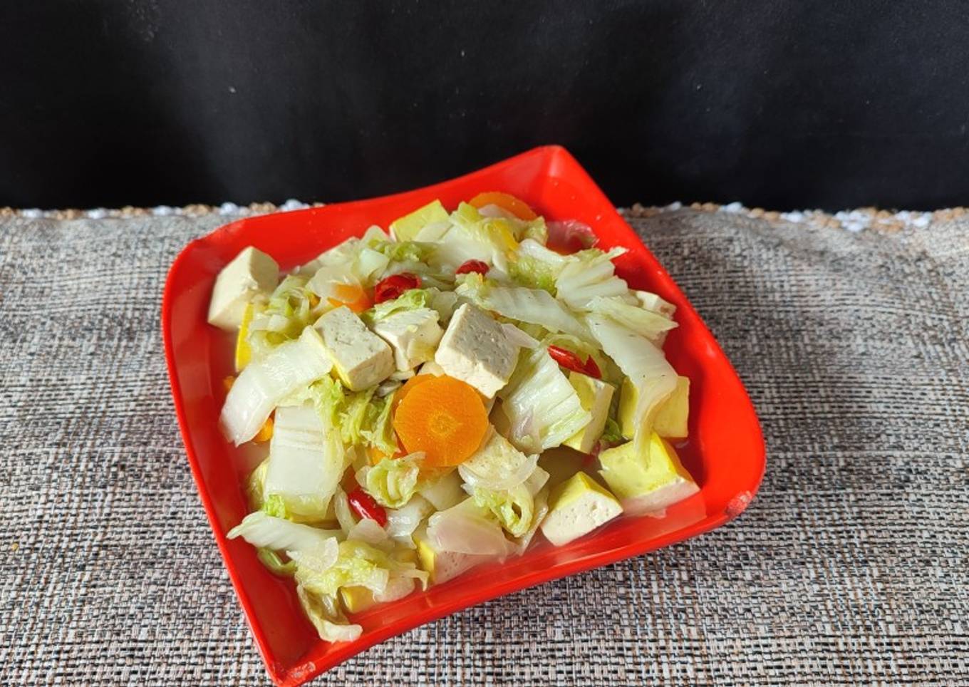 Tumis Tahu Sawi Putih