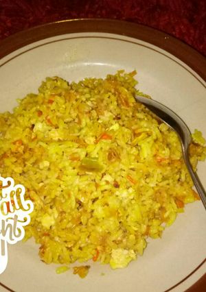 Foto resep Nasi goreng kuning udang rebon (ricecooker)