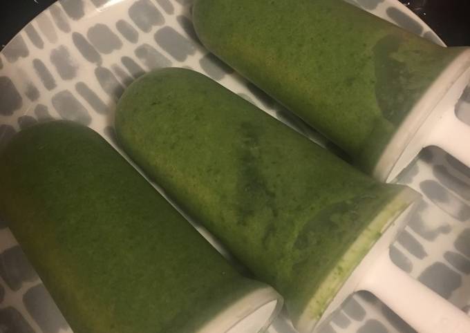 Spinach ice lolly (p10min, c0min)