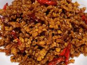 Gambar tempe orek nasi uduk