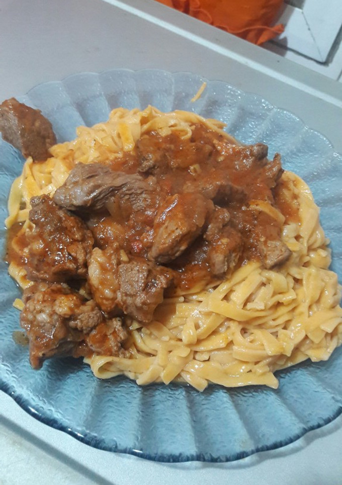 Una foto de Fideos con tuco