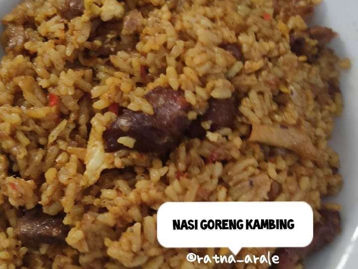 Resep Nasi goreng kambing (dari sisa sate kambing) yang Enak