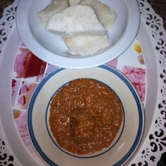 A picture of Owoh and yam.