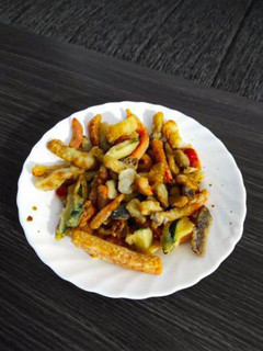 Una foto de Verduras en tempura airfryer