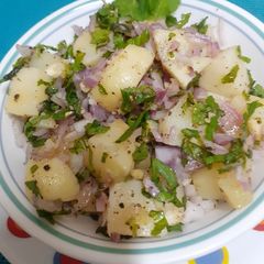 A picture of Lebanese Potato Salad With Lemon & Mint.