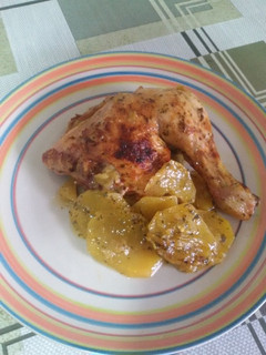 Una foto de Pollo asado a la importancia con thermomix