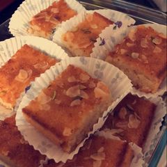 A picture of Coconut Basbousa (semolina cake).