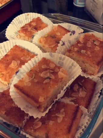 Recipe Coconut Basbousa (semolina cake) the So Delicious Delicious