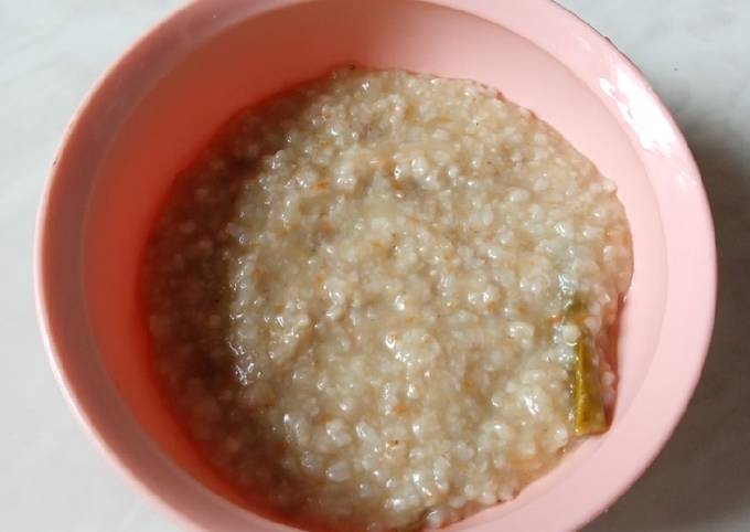Bubur kaldu iga (MPASI 9bulan)