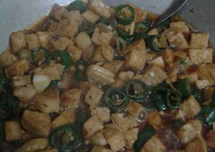 Tumis tempe gembus/bongkrek,super irit