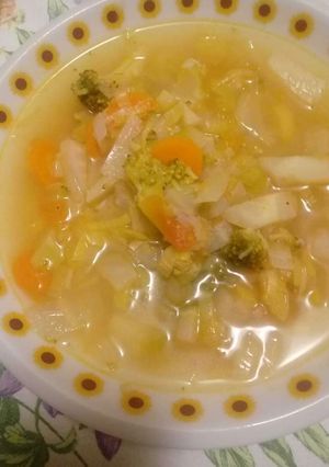 Foto di Zuppa rustica veg di finocchi e broccoli
