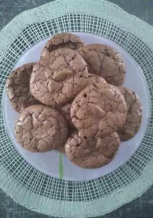 Une photo de Cookies Meringués au Chocolat