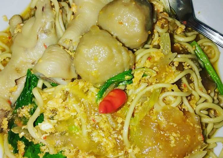 Langkah Mudah untuk Menyiapkan SEBLAK mie, ceker dan baso, Lezat Sekali