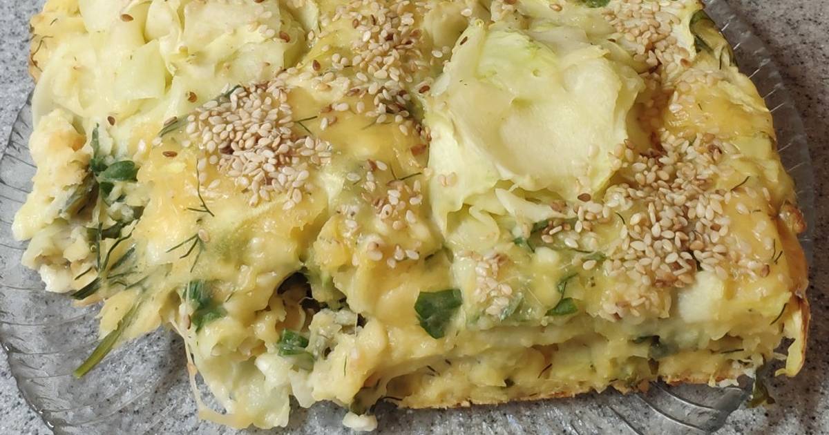 Пирог перевертыш с курицей и картошкой