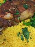 فخدة ضانى مشوية مع أرز مبهر