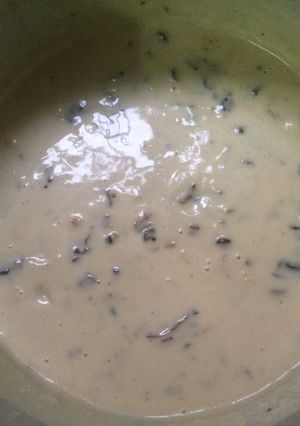 صورة لوصفة شوربة الفطر بالصلصة البيضاء