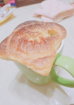 簡單做香濃奶油酥皮濃湯🍴 的食譜成品照片