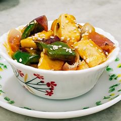 A picture of Tofu Chilli Dry.