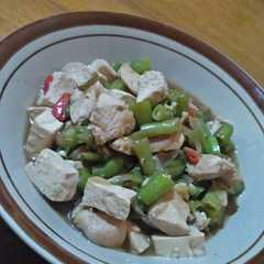 รูปของ Tumis buncis tahu ayam untuk diet