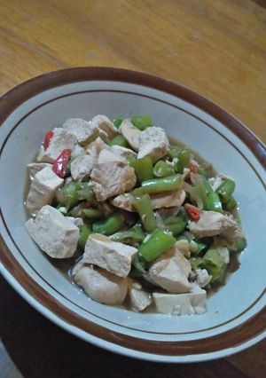 Foto resep Tumis buncis tahu ayam untuk diet
